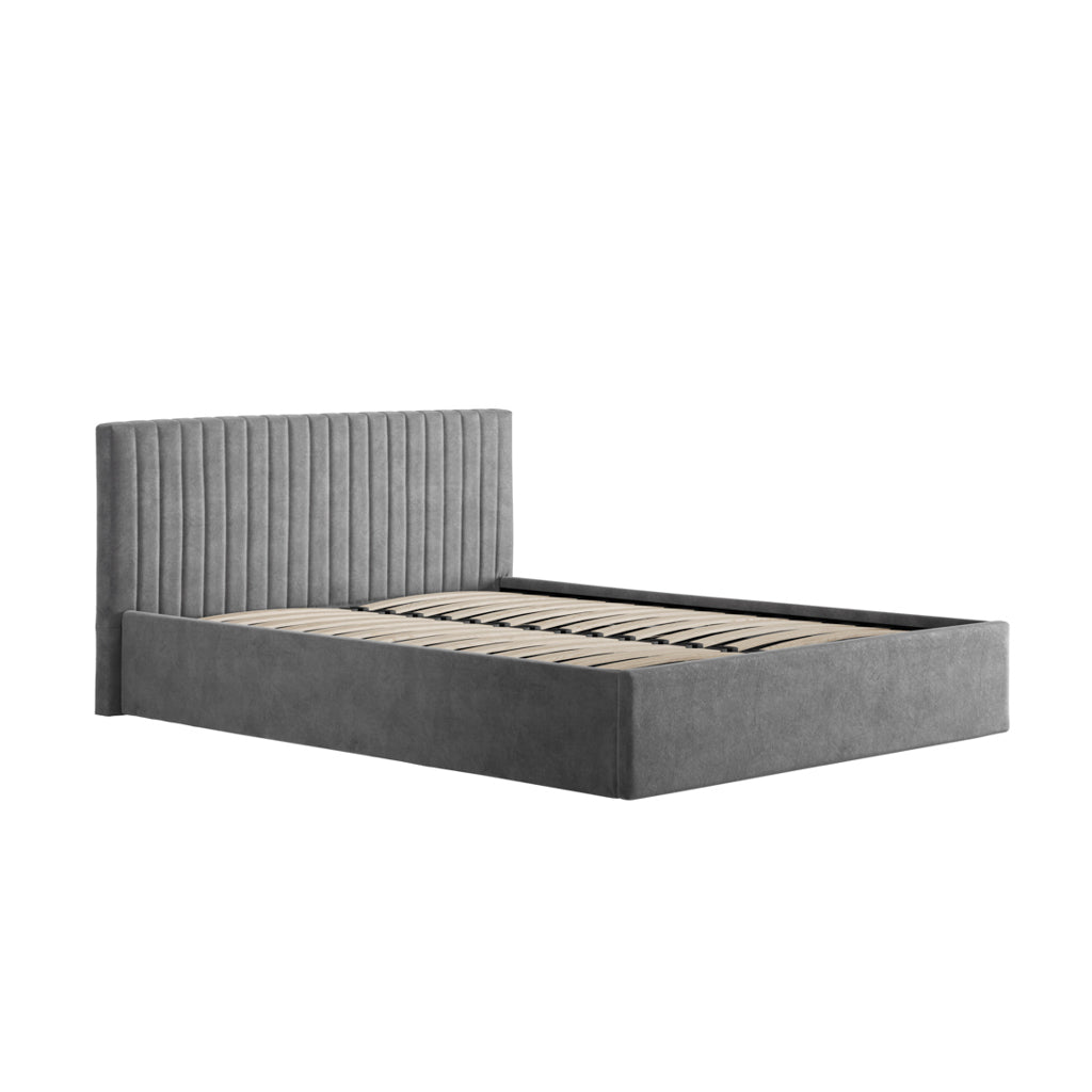 Berlin Silver Kingsize Ottoman Bed
