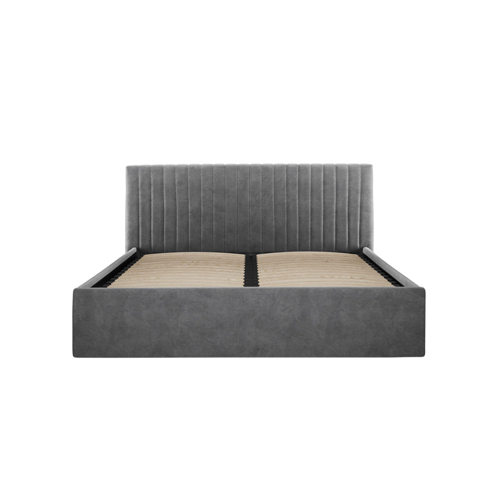 Berlin Silver Kingsize Ottoman Bed