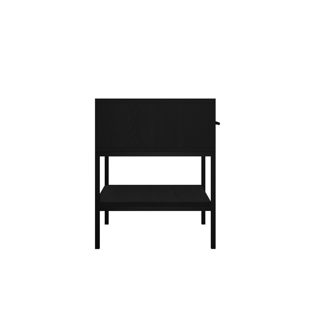 Harry Christian Home Baltimore Bedside Cabinet In Matte Black