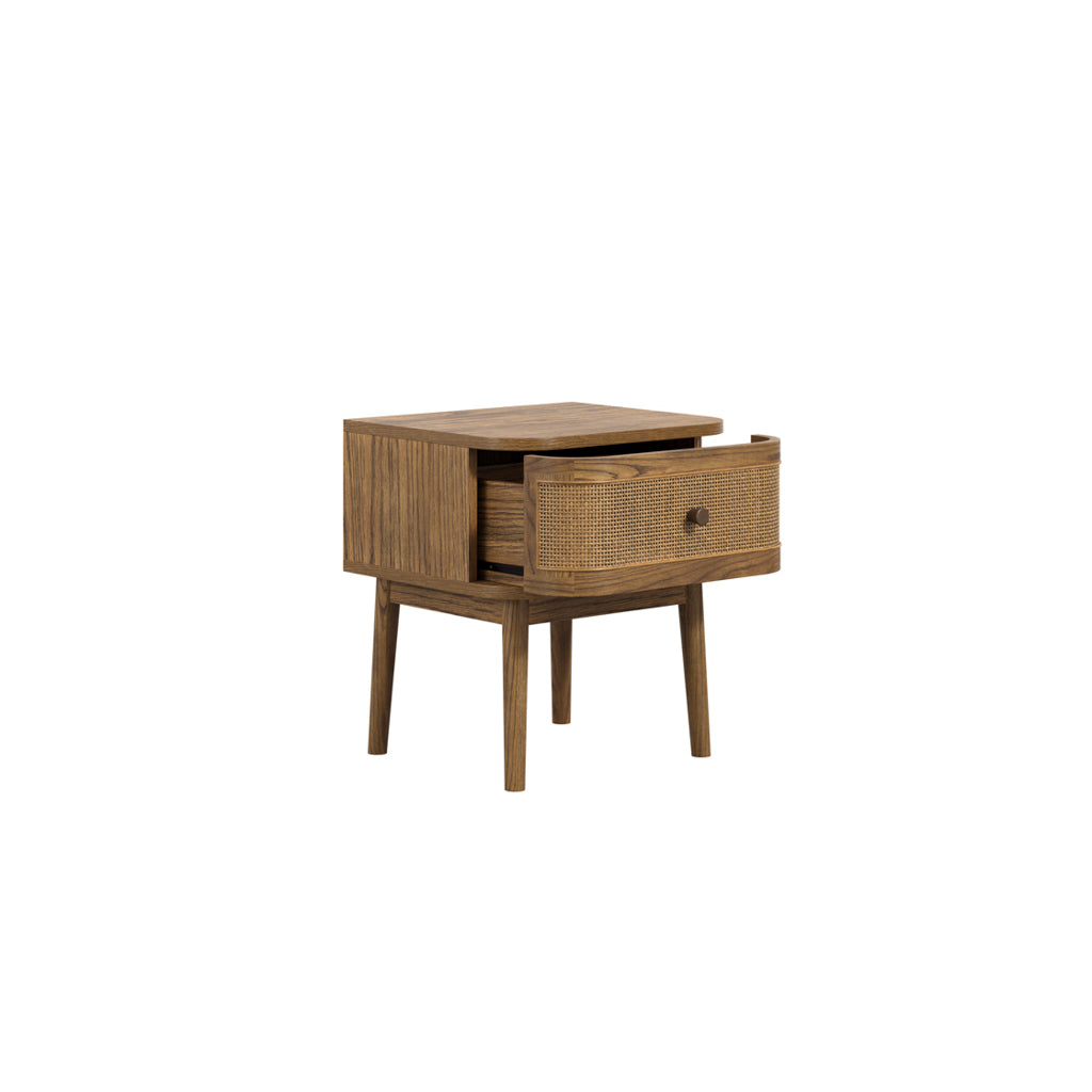 Harry Christian Home Smoked Bedside Cabinet