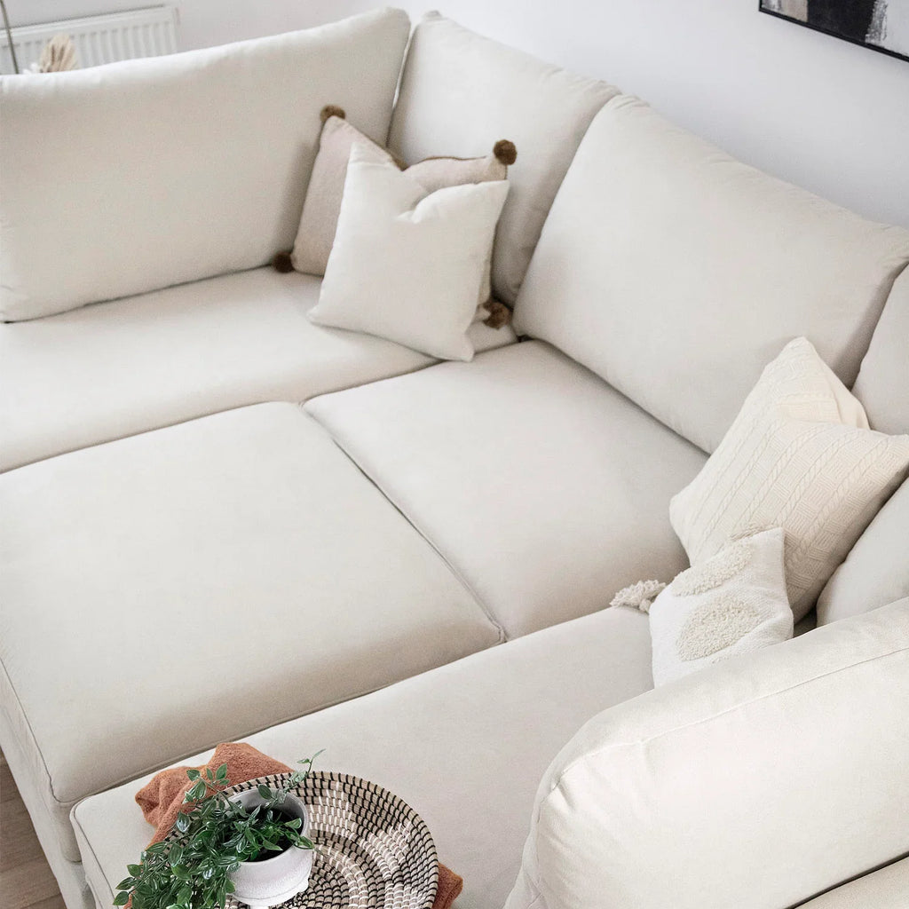 Valencia Cinema U-Shape Sofa In Beige