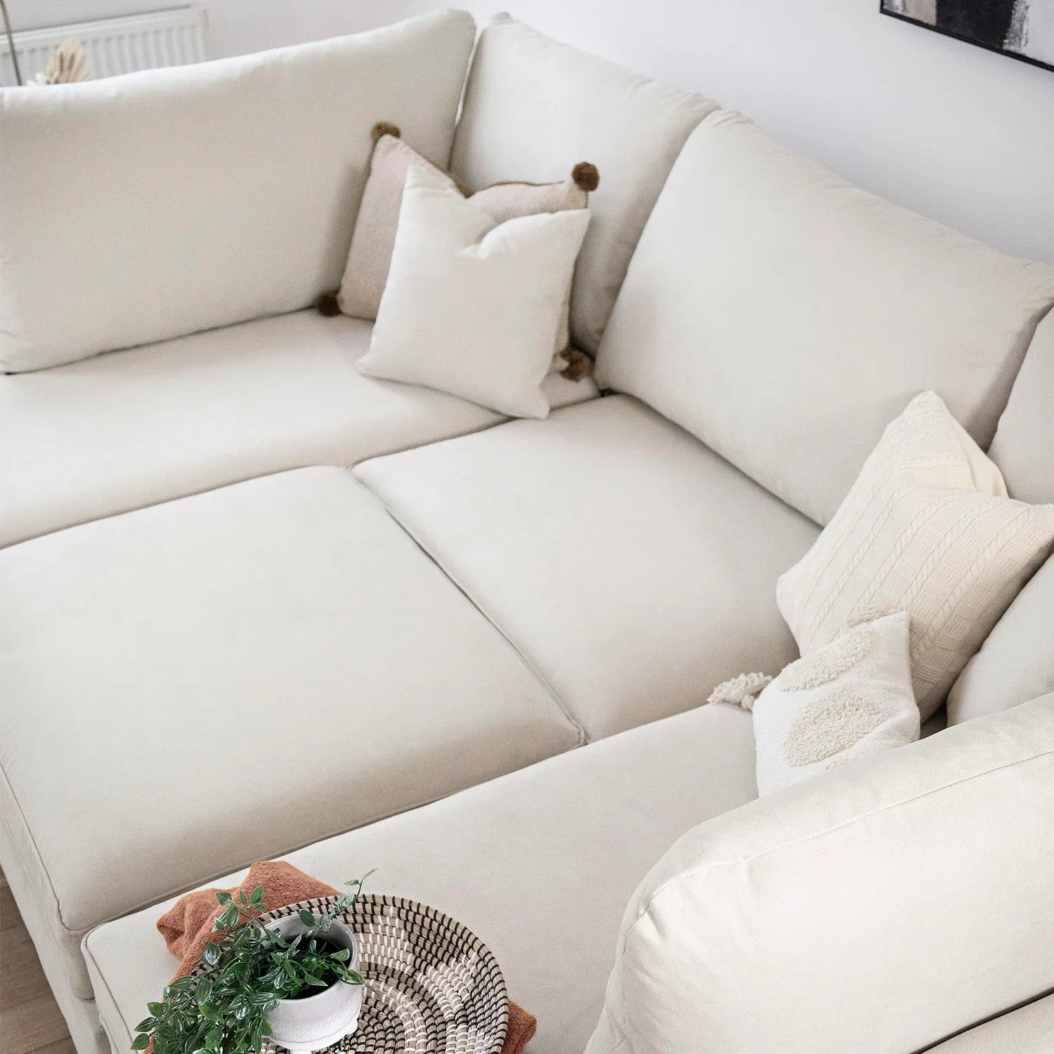 Valencia Cinema U-Shape Sofa In Beige
