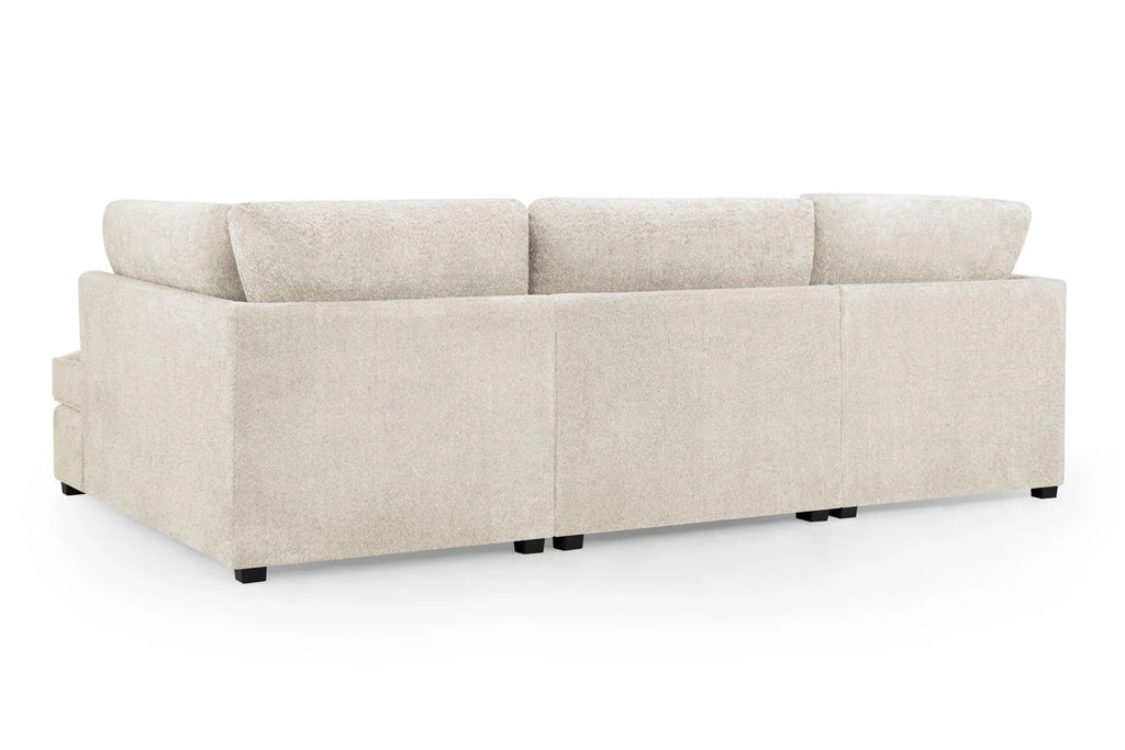 Valencia Cinema U-Shape Sofa In Boucle Beige