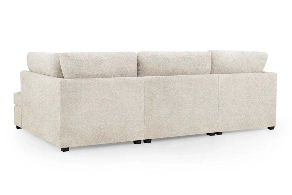 Valencia Cinema U-Shape Sofa In Boucle Beige