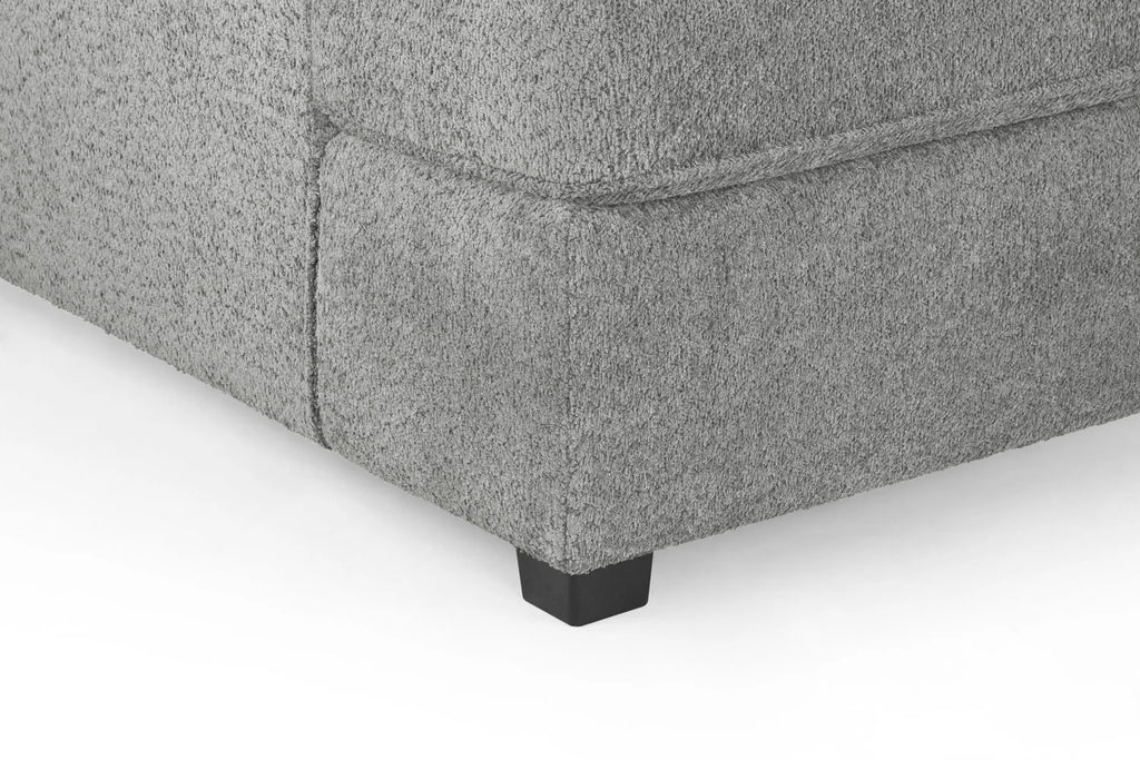 Valencia Cinema U-Shape Sofa In Boucle Grey