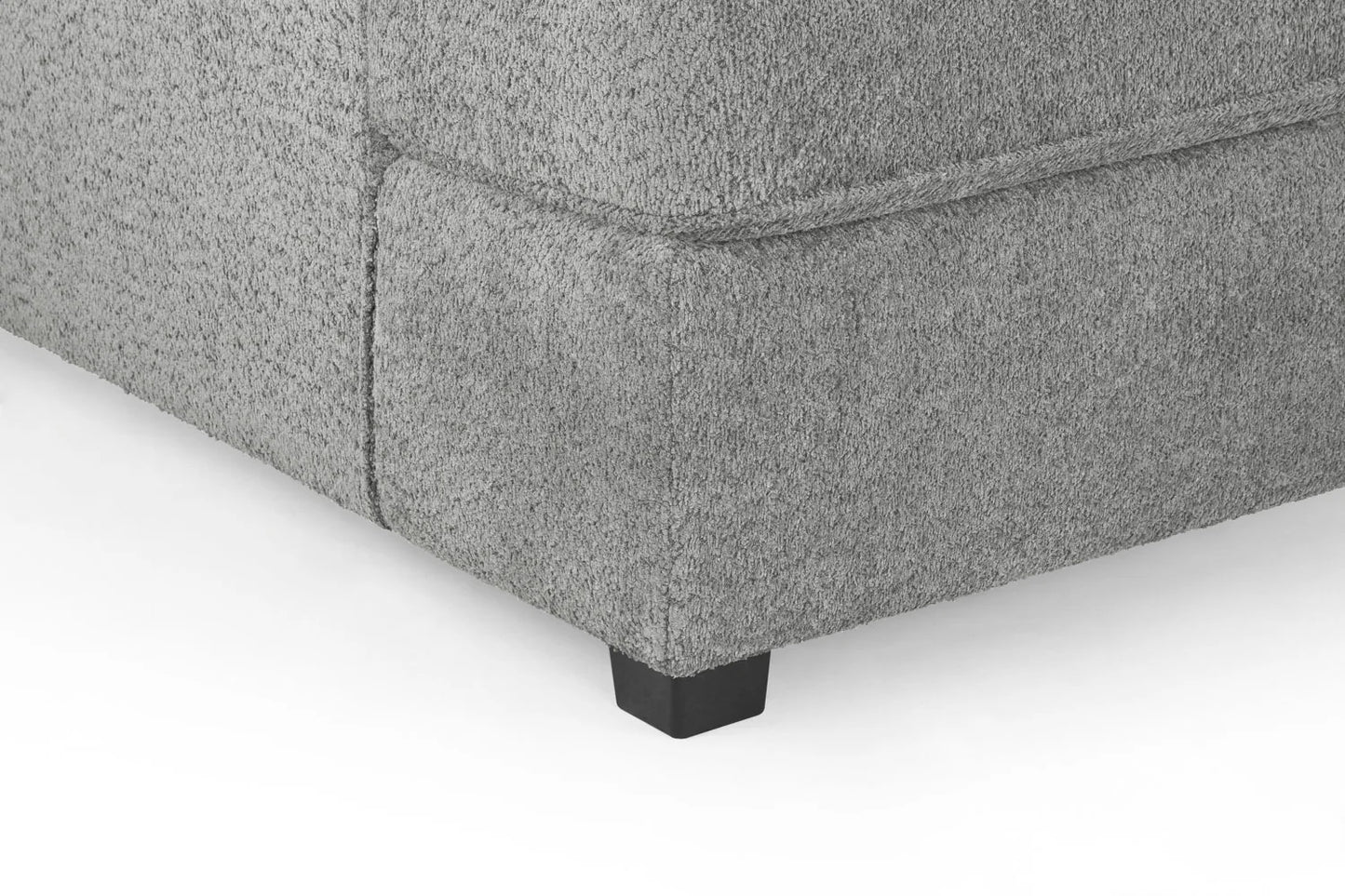 Valencia Cinema U-Shape Sofa In Boucle Grey