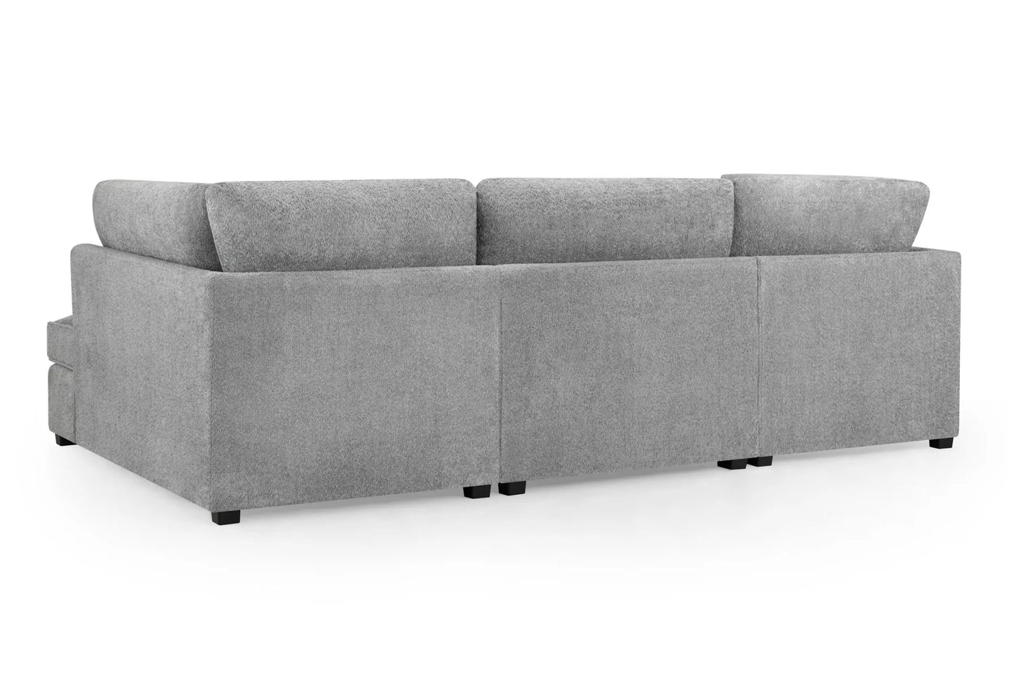 Valencia Cinema U-Shape Sofa In Boucle Grey