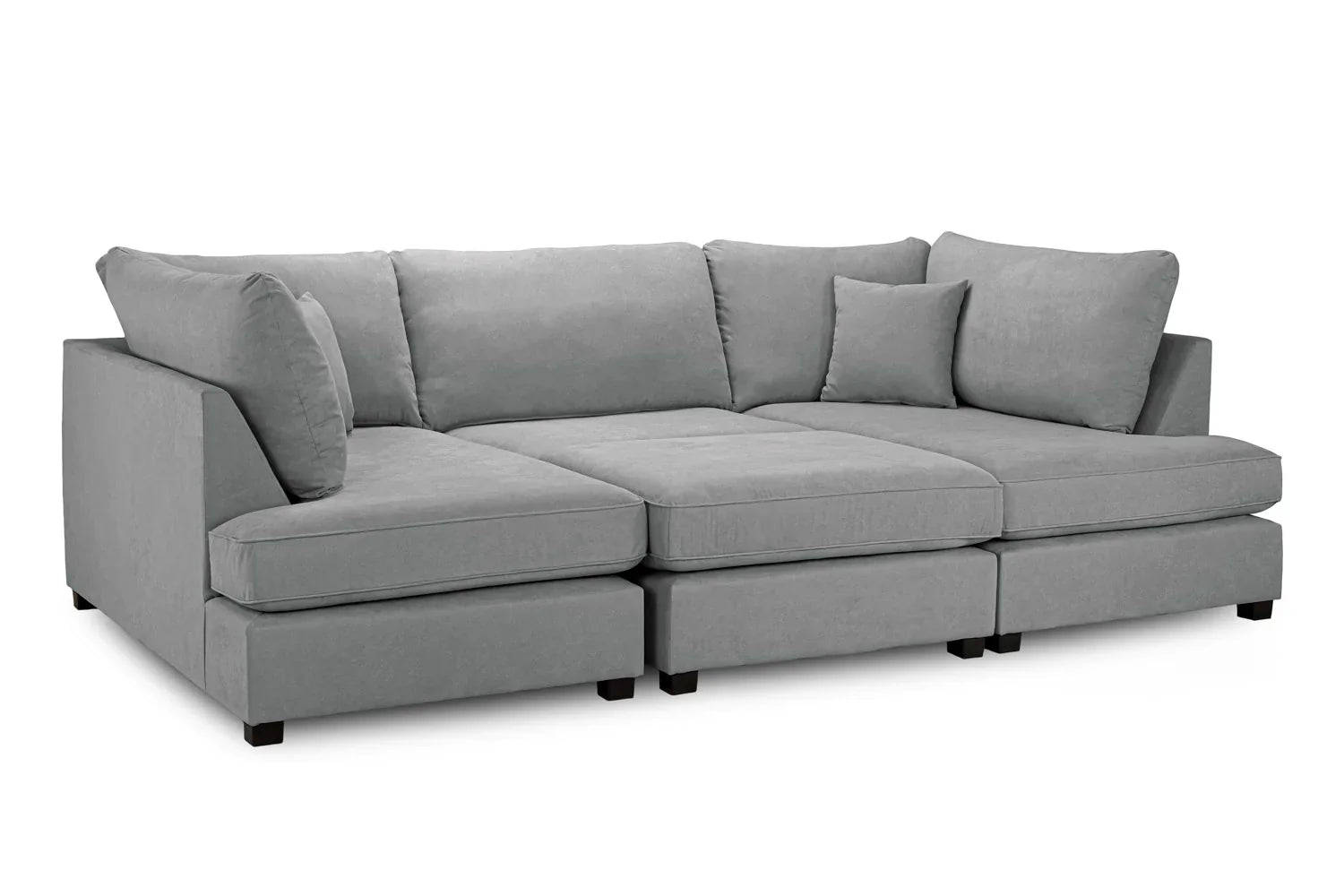 Valencia Cinema U-Shape Sofa In Grey