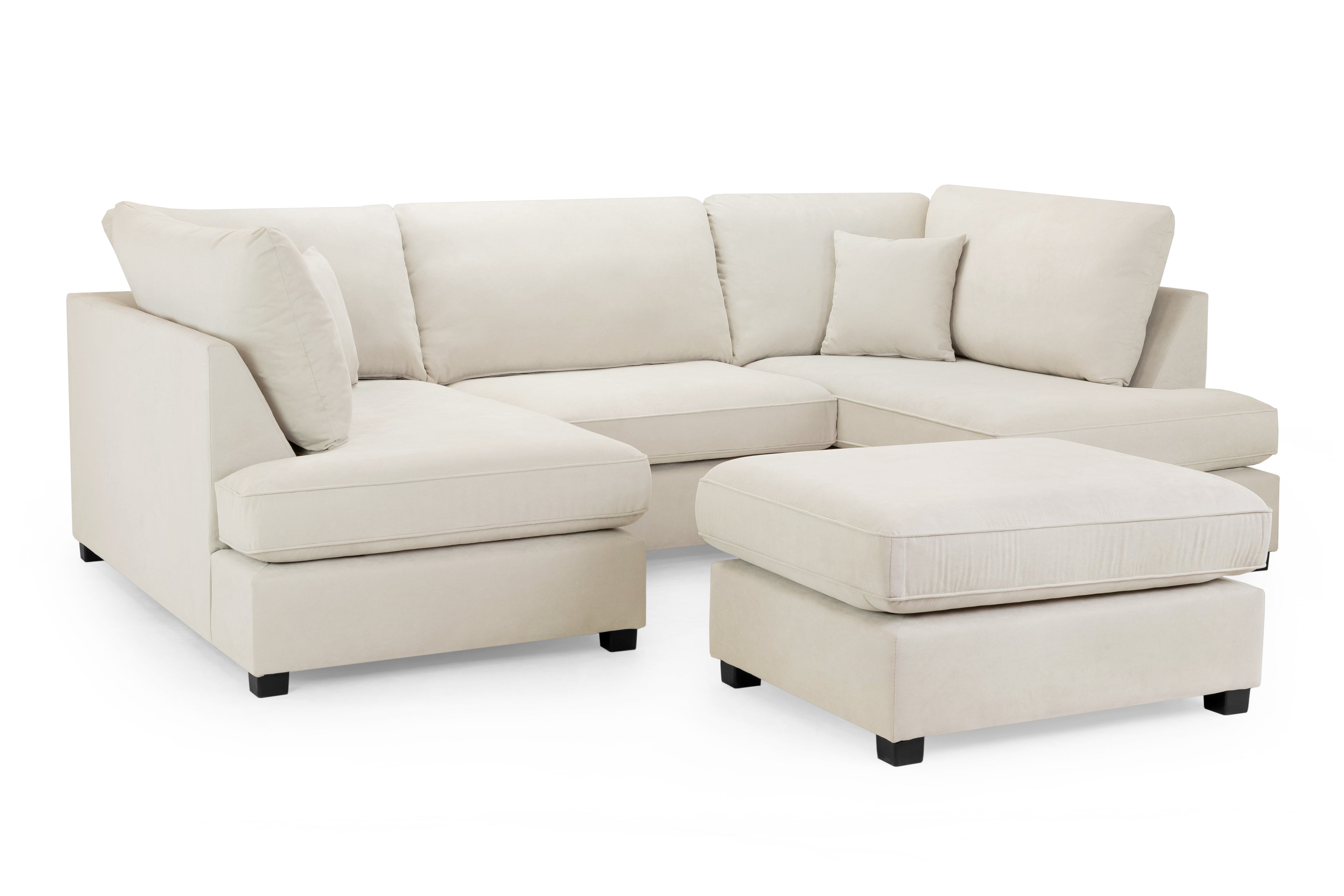 Carnaby Cinema U-shape Sofa in Beige, Grey or Black