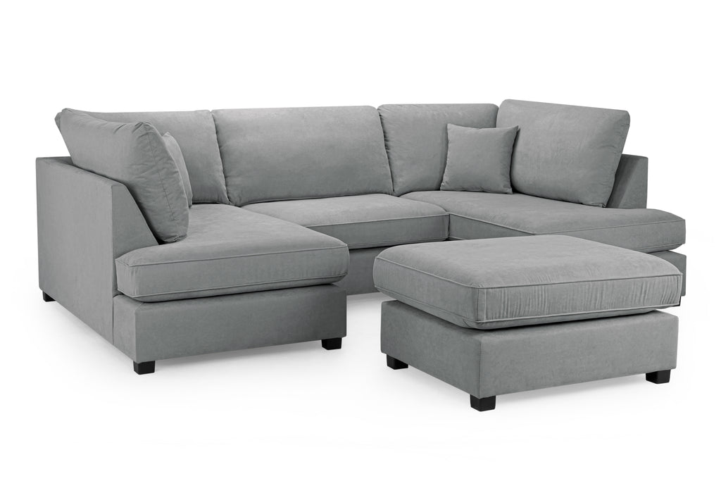Carnaby Cinema U-shape Sofa in Beige, Grey or Black