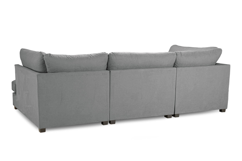 Carnaby Cinema U-shape Sofa in Beige, Grey or Black