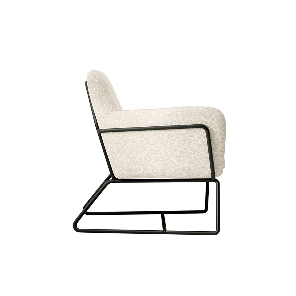 Harry Christian Home Olivia Accent Chair In Boucle Ivory