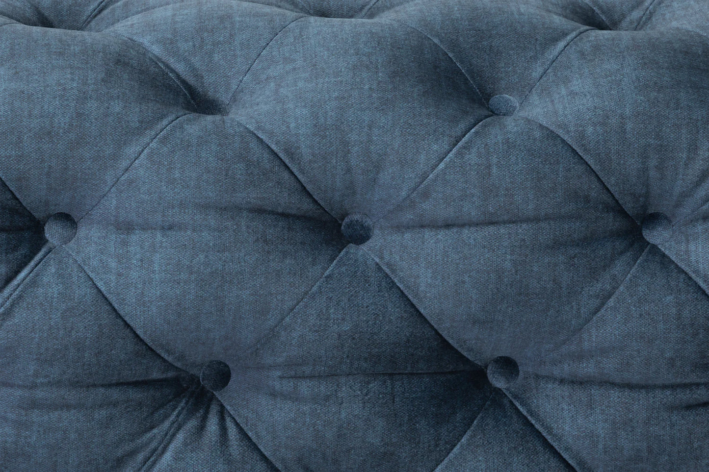 2 Seater Chelsea Sofa Deep Ocean Blue Plush Fabric