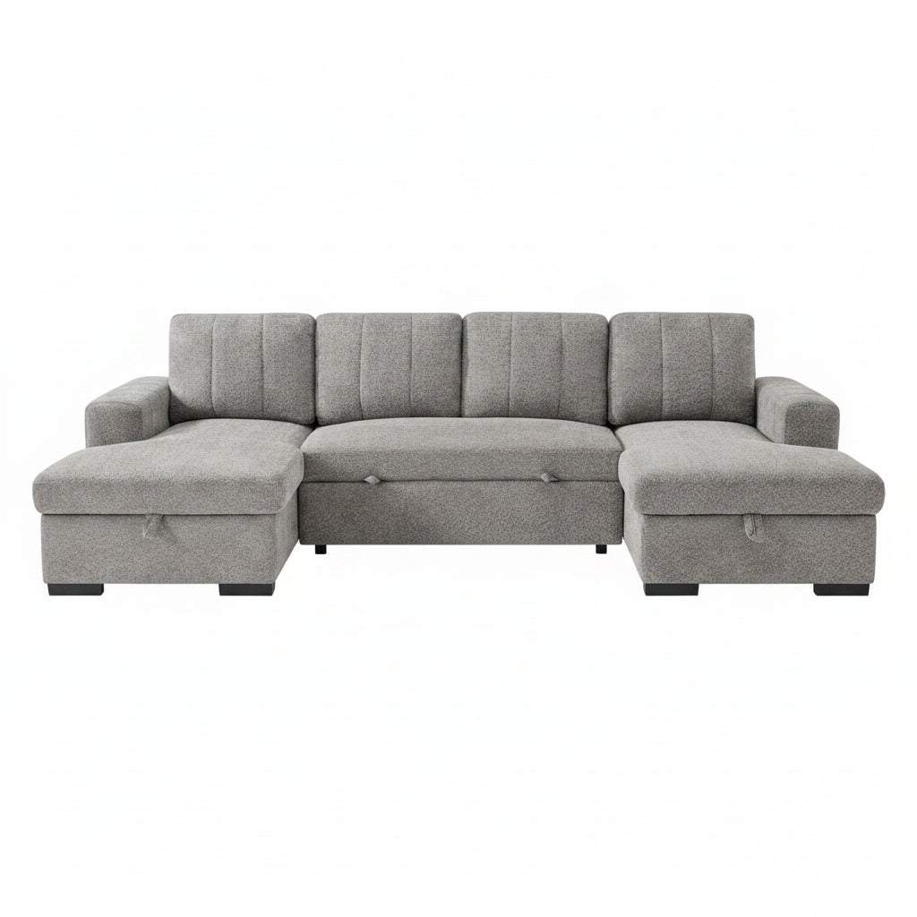 Como Sofabed Grey U Shape Corner