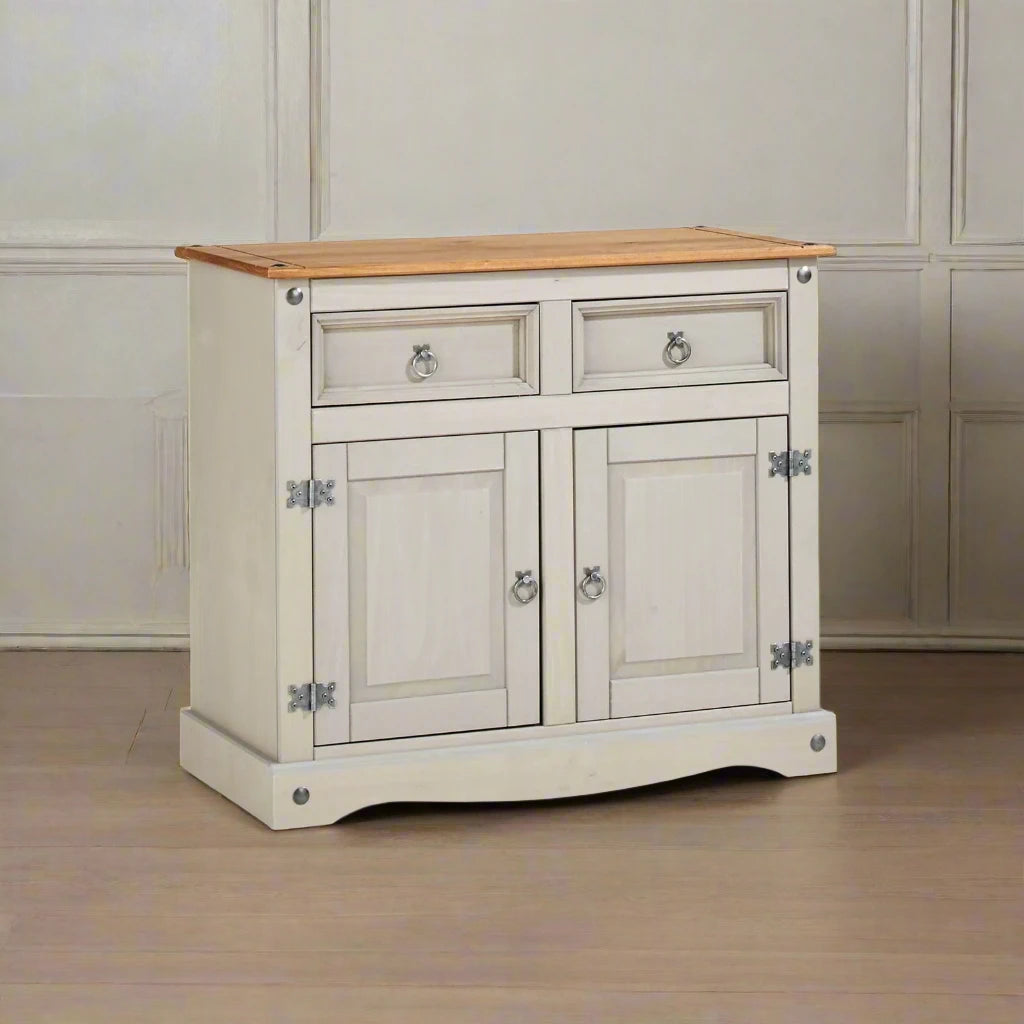 Cotswold Grey 2 Door Sideboard Heritage Home UK