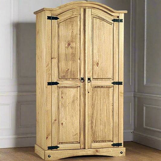 Cotswolds 2 Door Waxed Pine Wardrobe