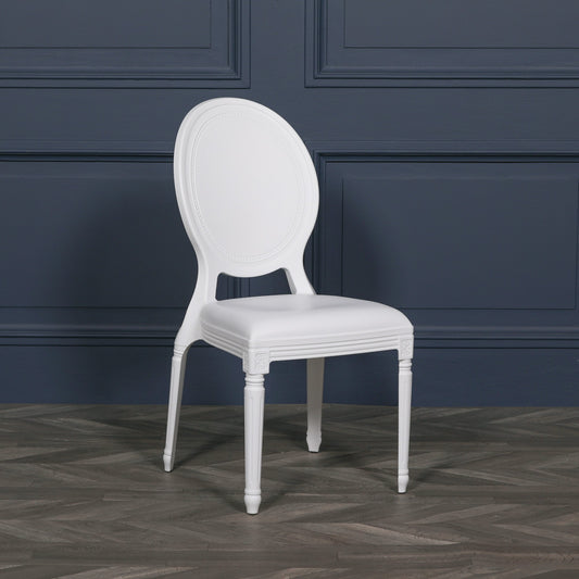 White Louis Chair