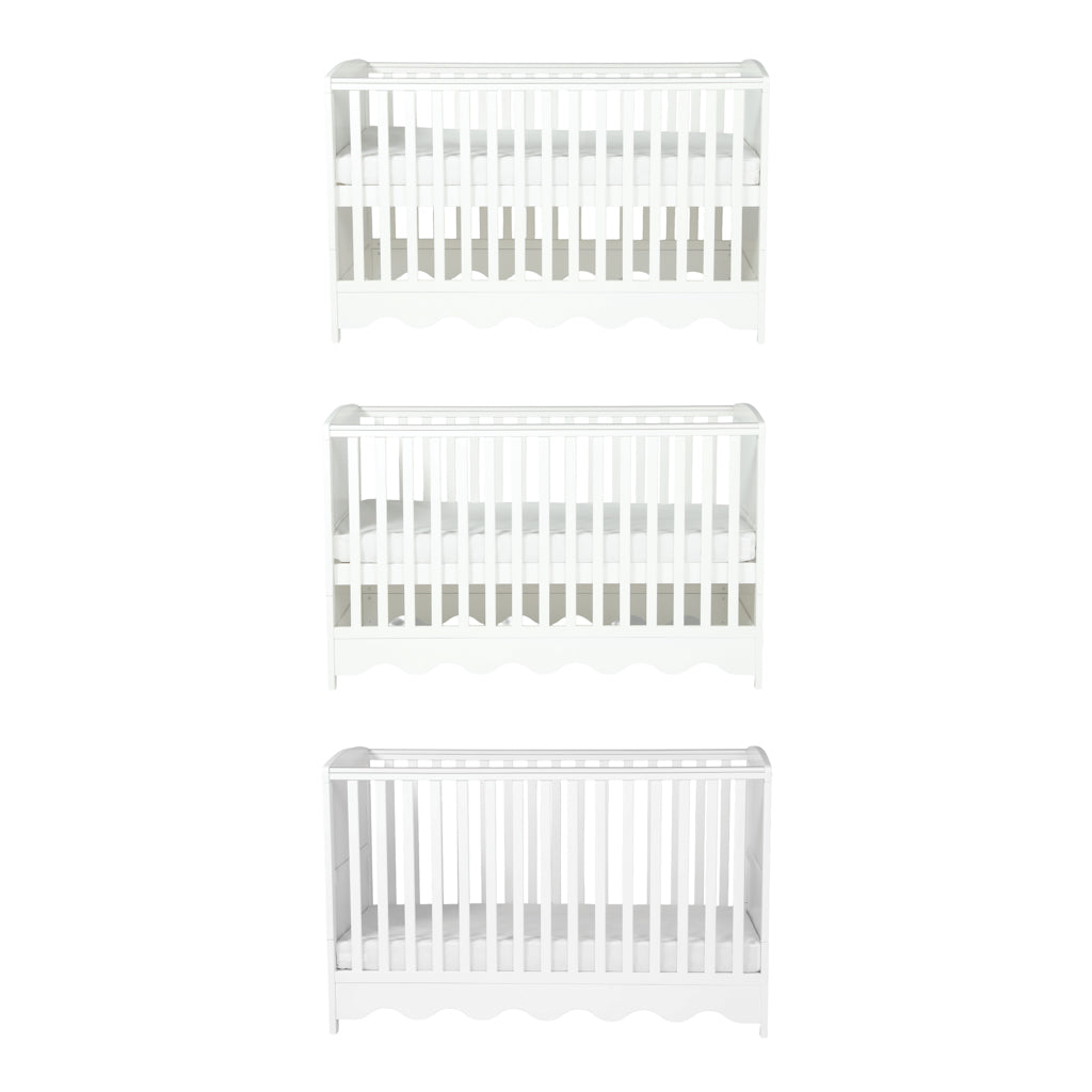 Dancer 2 Piece Nursery Room Furniture Set White