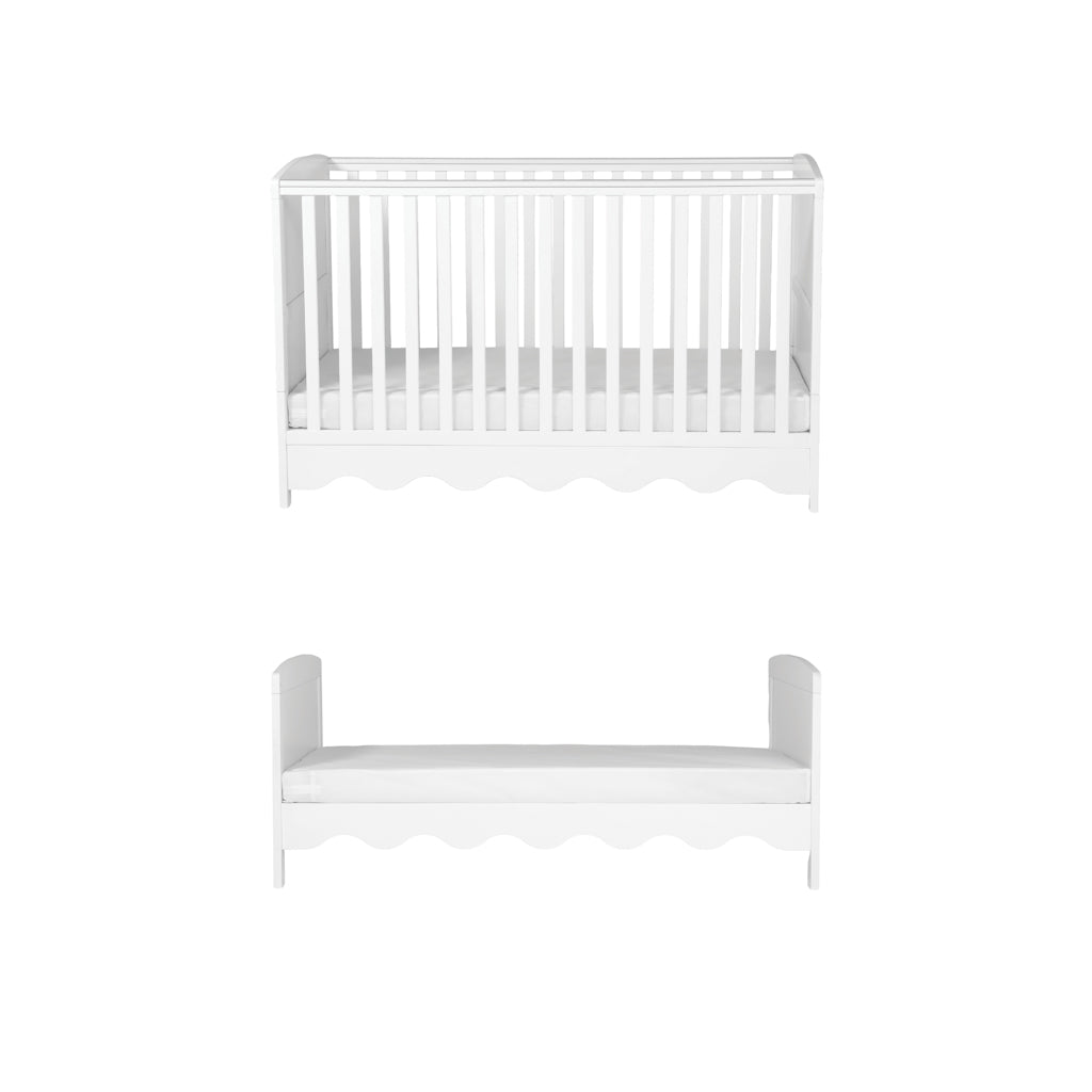 Dancer 2 Piece Nursery Room Furniture Set White