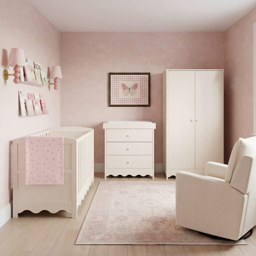 Dancer 3 Piece Nursery Room Furniture Furniture Set Cashmere