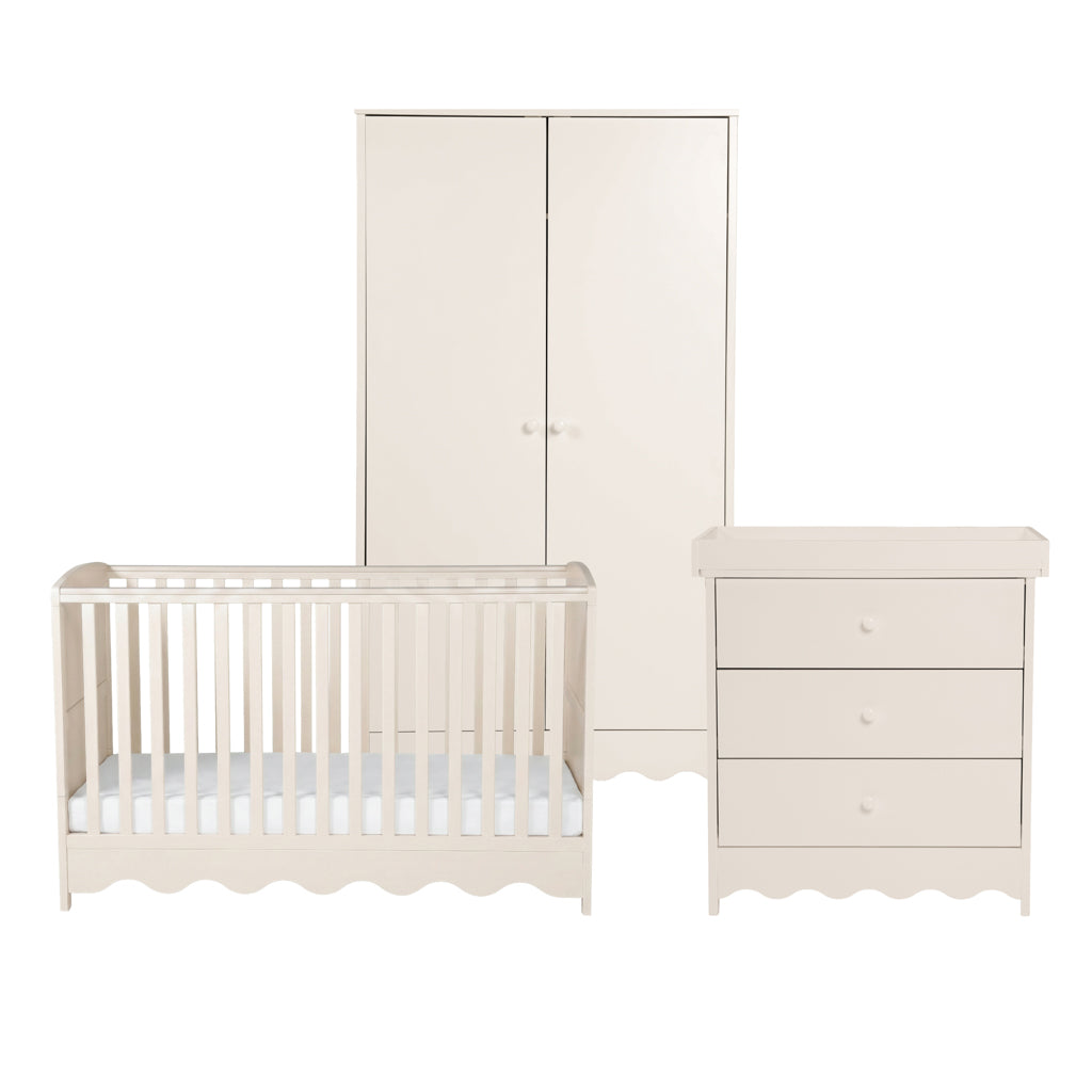 Dancer 3 Piece Nursery Room Furniture Furniture Set Cashmere