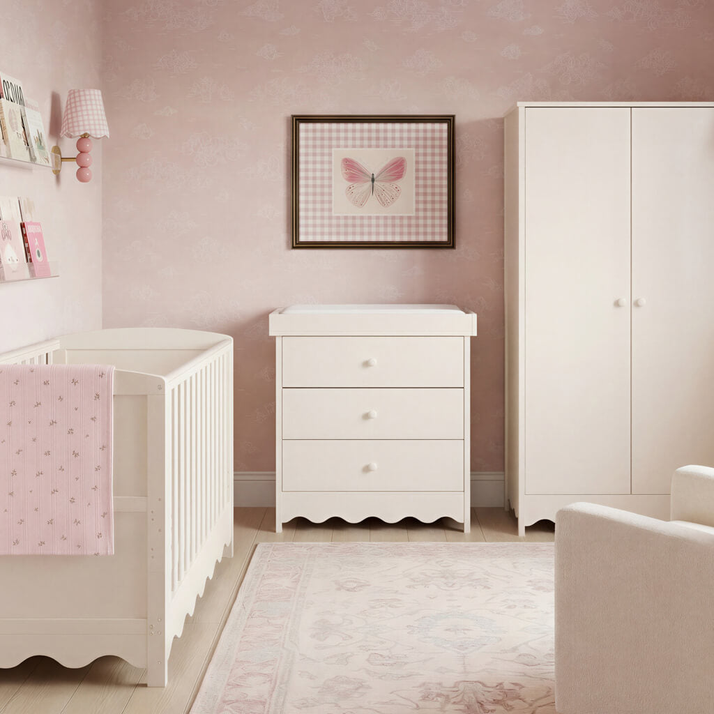Dancer 2 Piece Nursery Room Furniture Set Cashmere