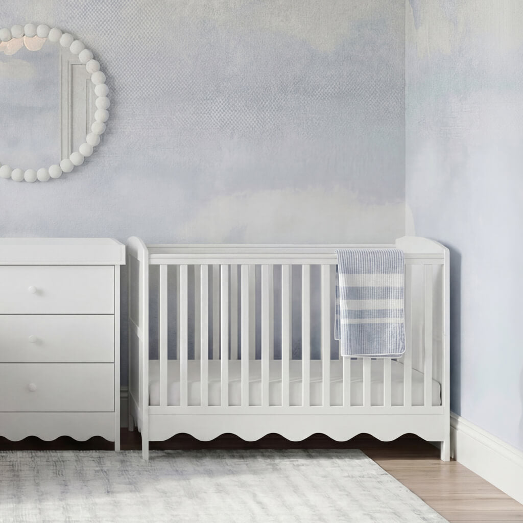 Dancer 2 Piece Nursery Room Furniture Set White