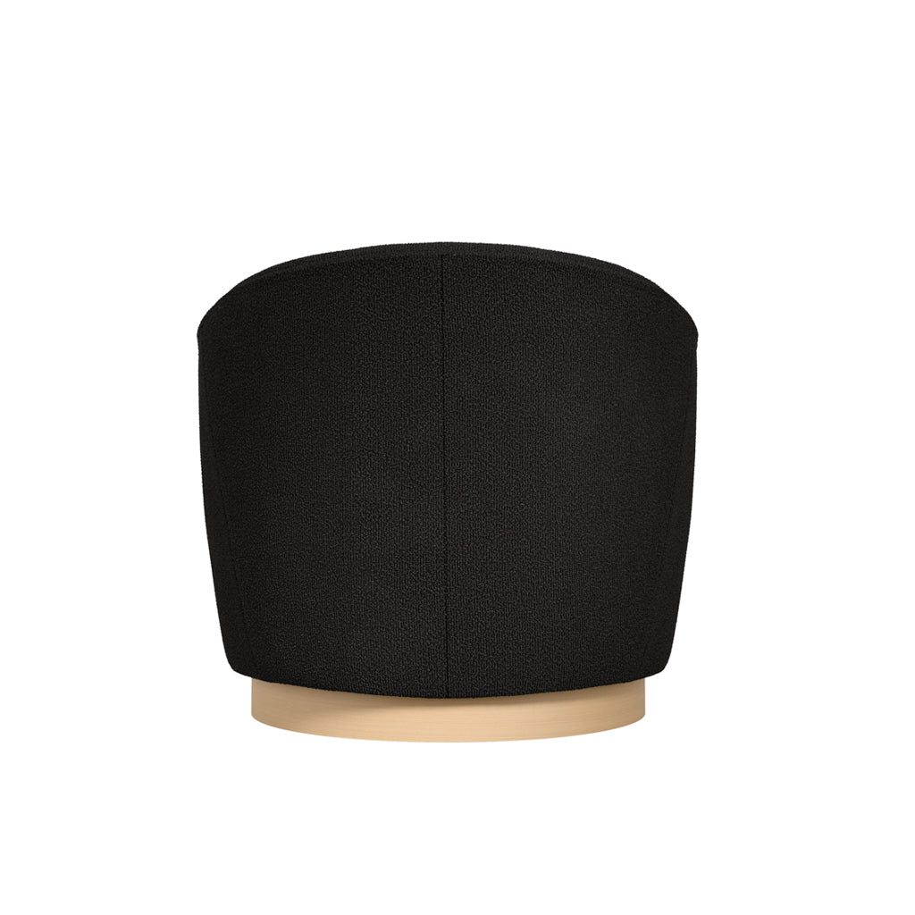 Harry Christian Home Black Swivel Chair