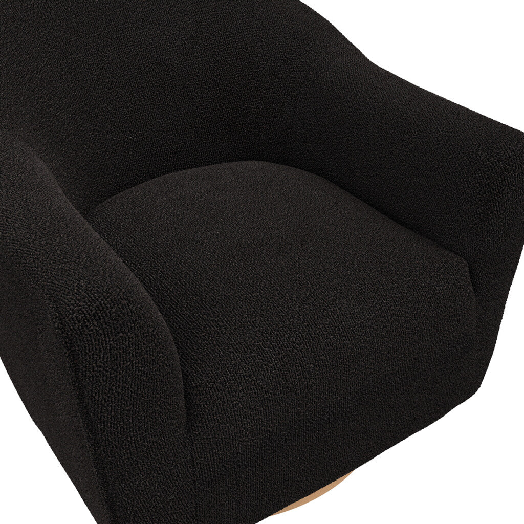 Harry Christian Home Black Swivel Chair