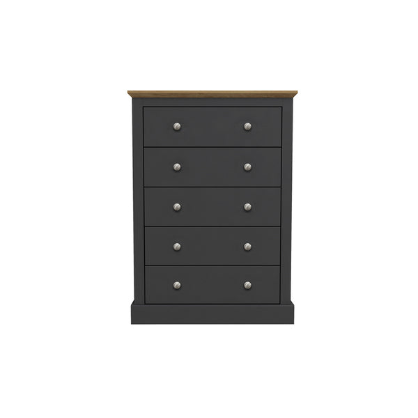 Harry Christian Home Cornwall Chest Of Drawers In Charcoal