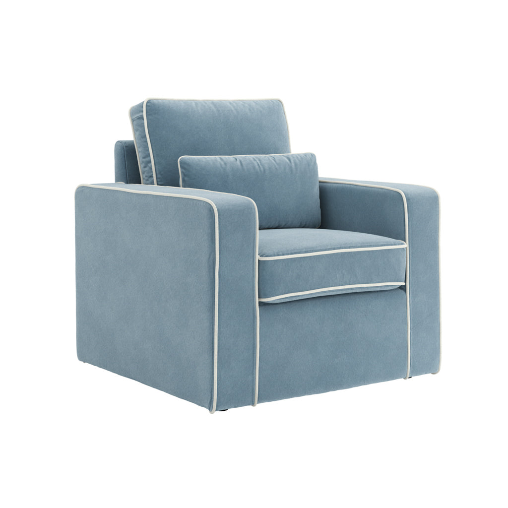 Harry Christian Home Malibu Blue Armchair