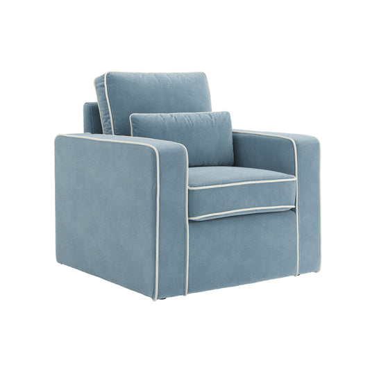 Harry Christian Home Malibu Blue Armchair