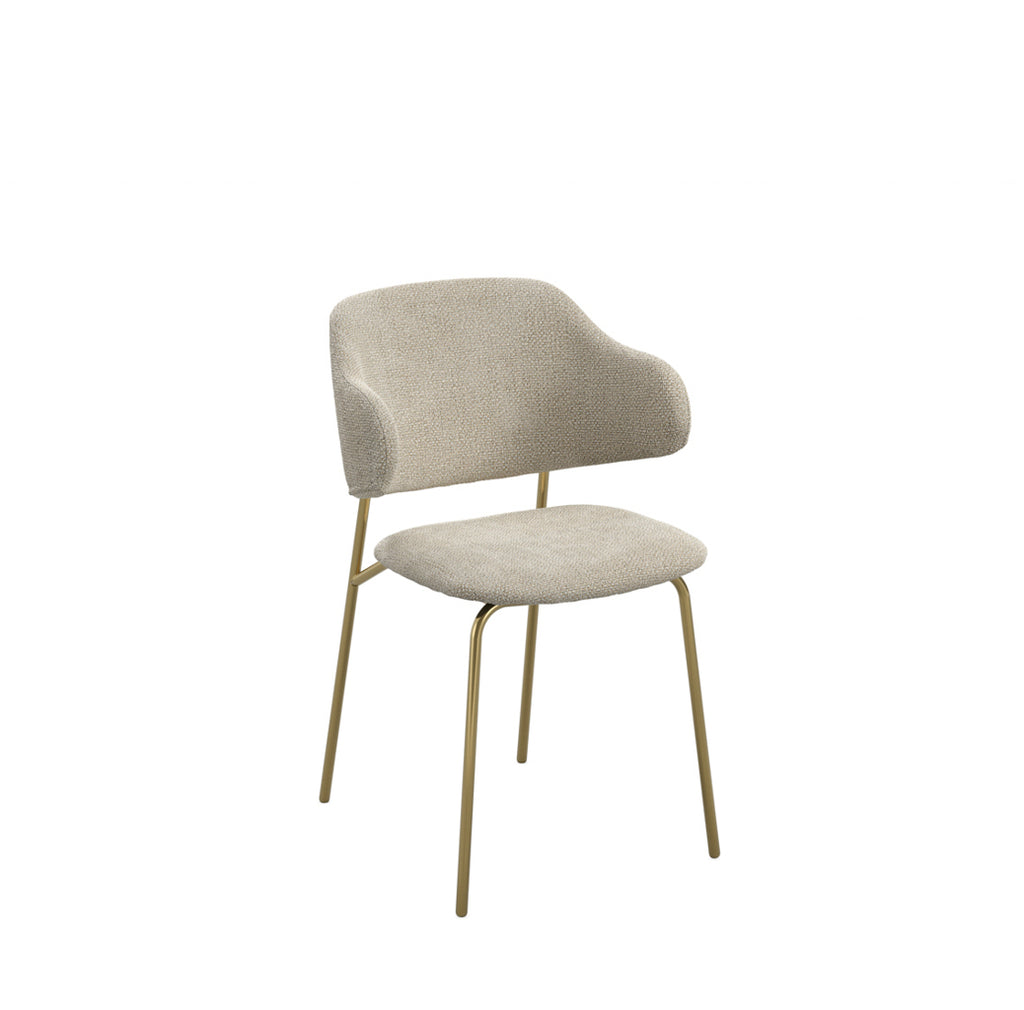 Harry Christian Home Pair Of Dorchester Wheat and Gold Dining Chair