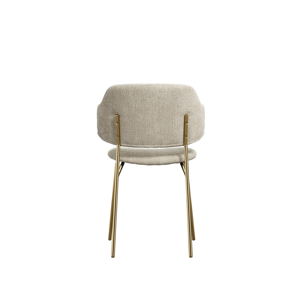 Harry Christian Home Pair Of Dorchester Wheat and Gold Dining Chair