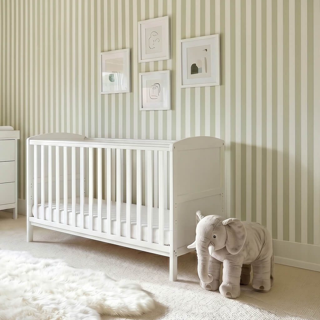 Dreamer 2 Piece Nursery Room Furniture Set White