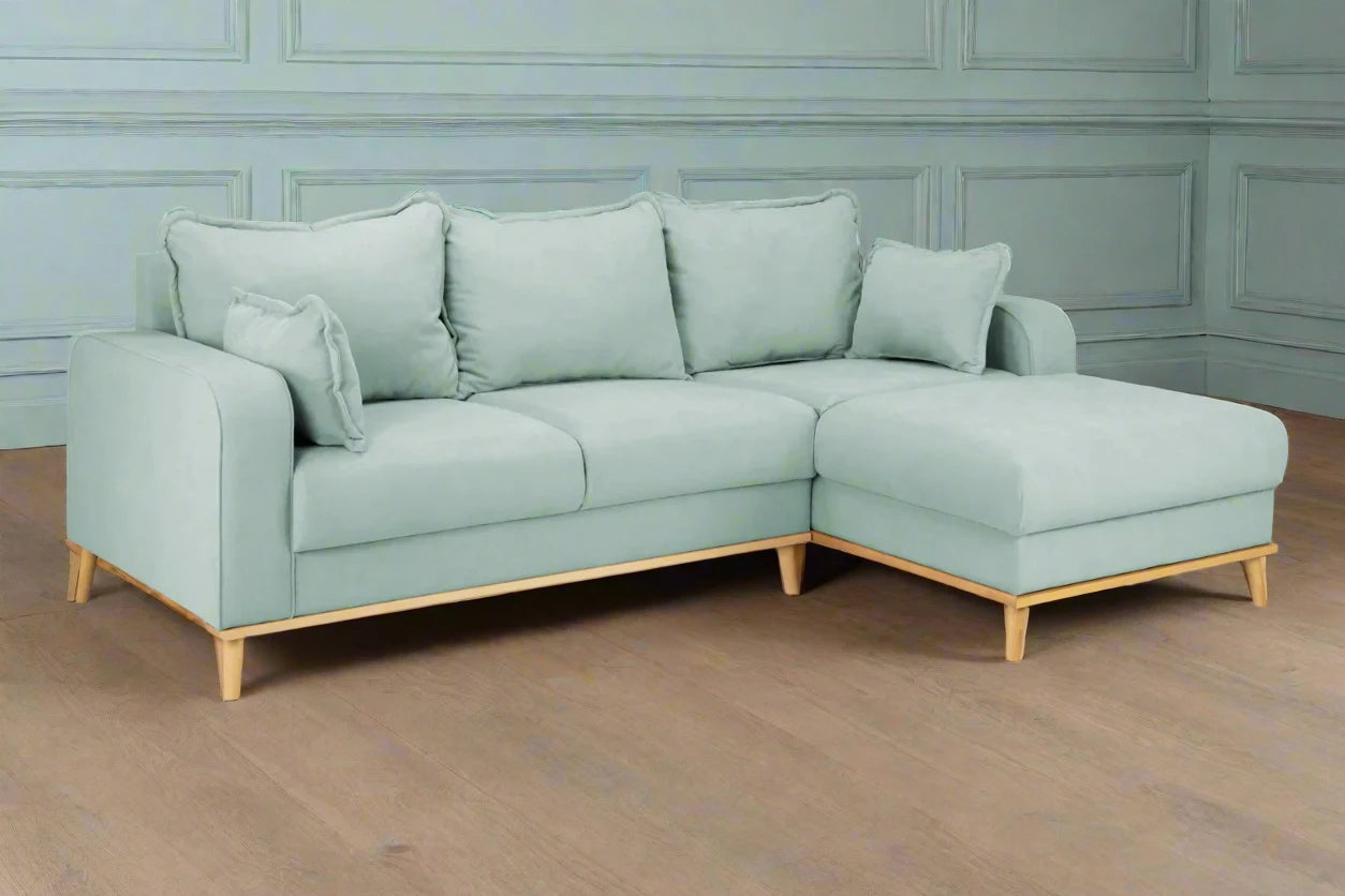 Duck Egg Blue corner sofa heritage home uk