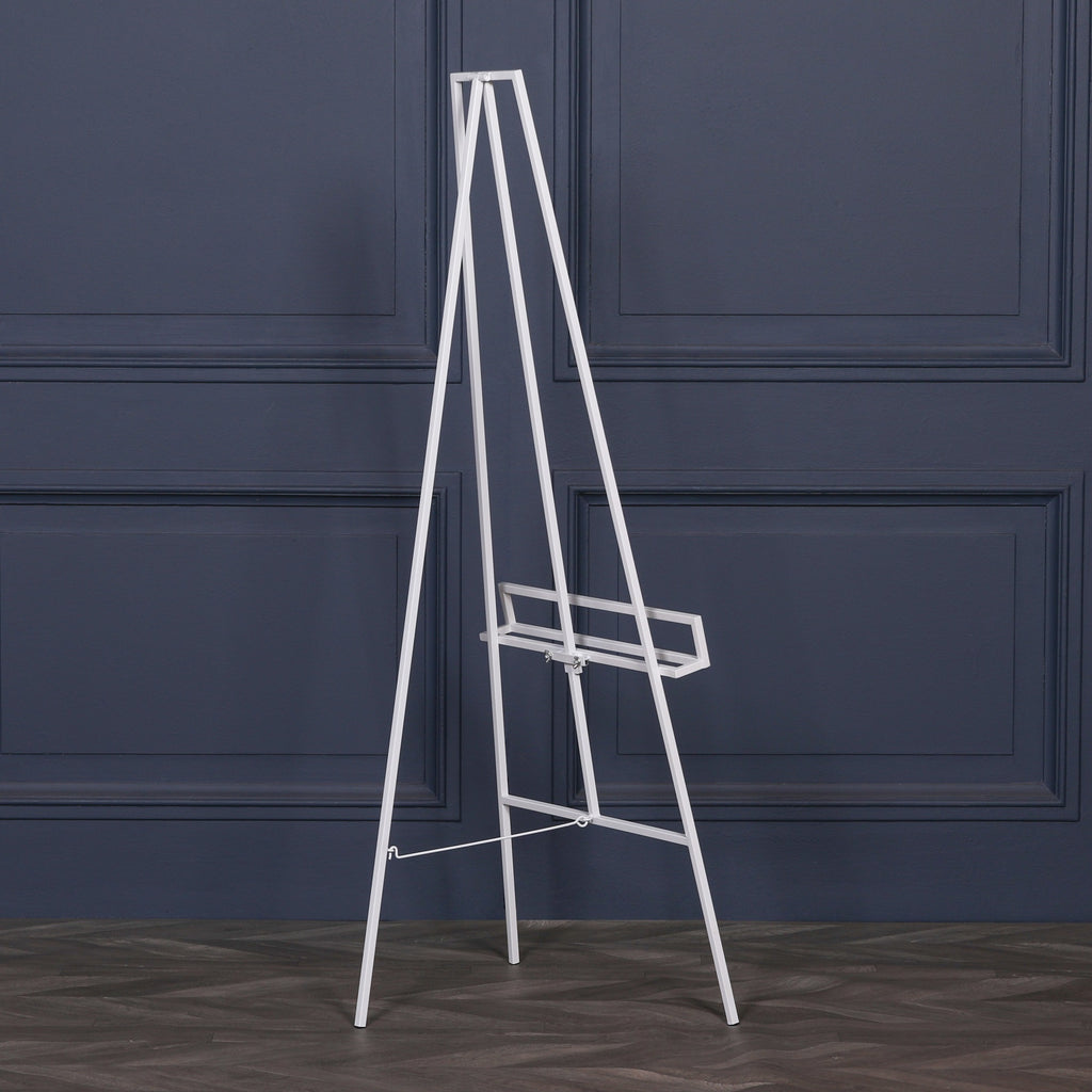 White Metal Easel