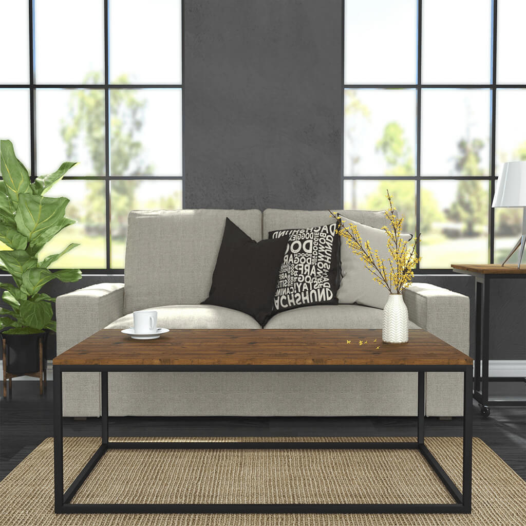 Harry Christian Home Industrial Pine Coffee Table