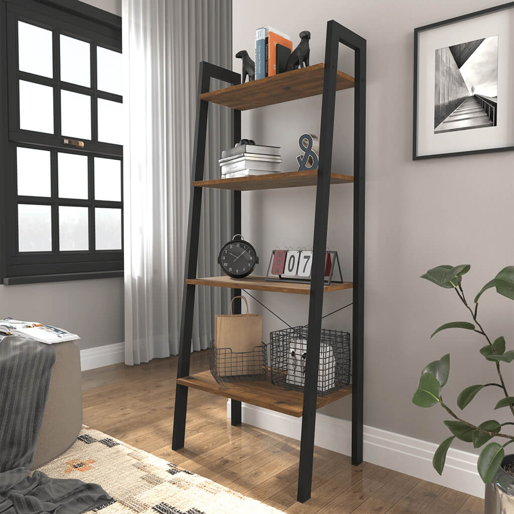 Harry Christian Home Industrial Pine Shelving Unit