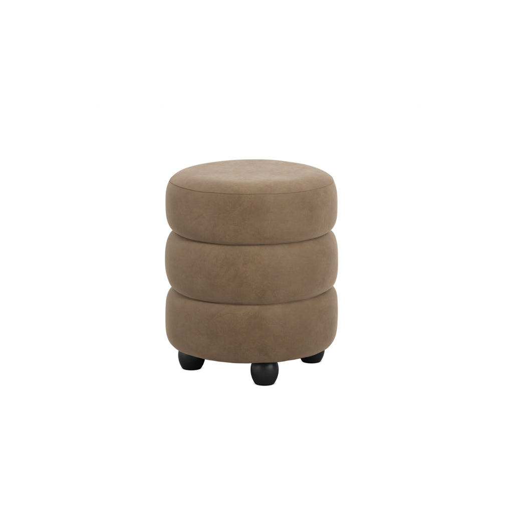 Harry Christian Home Mole and Black Pouffe