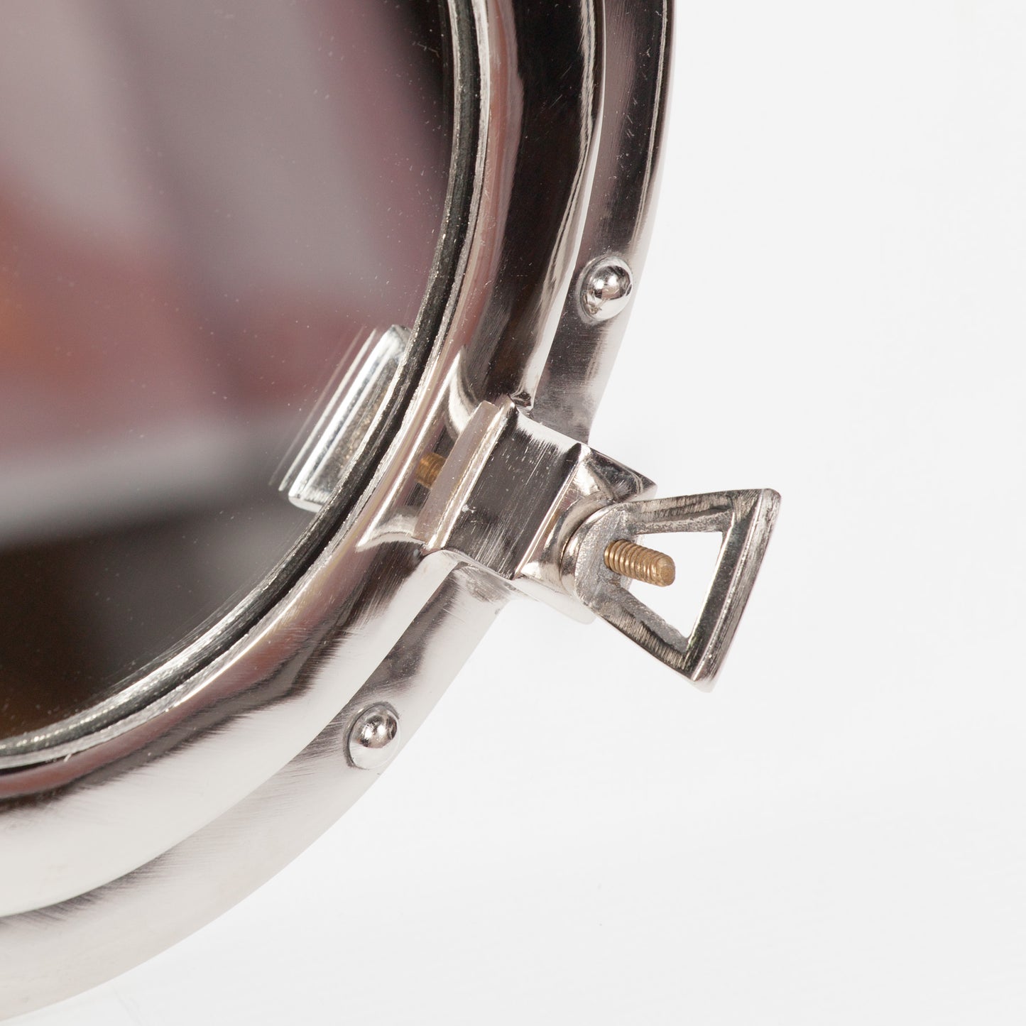 Medium Polished Port Hole Mirror