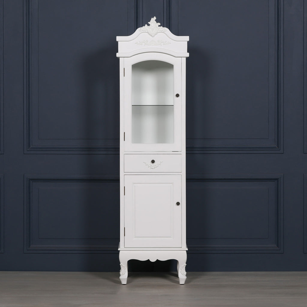 French White Display Cabinet