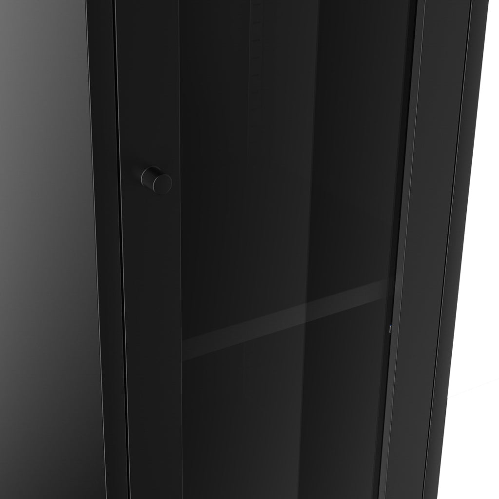 Harry Christian Home Modern Black Tall Thin Cabinet