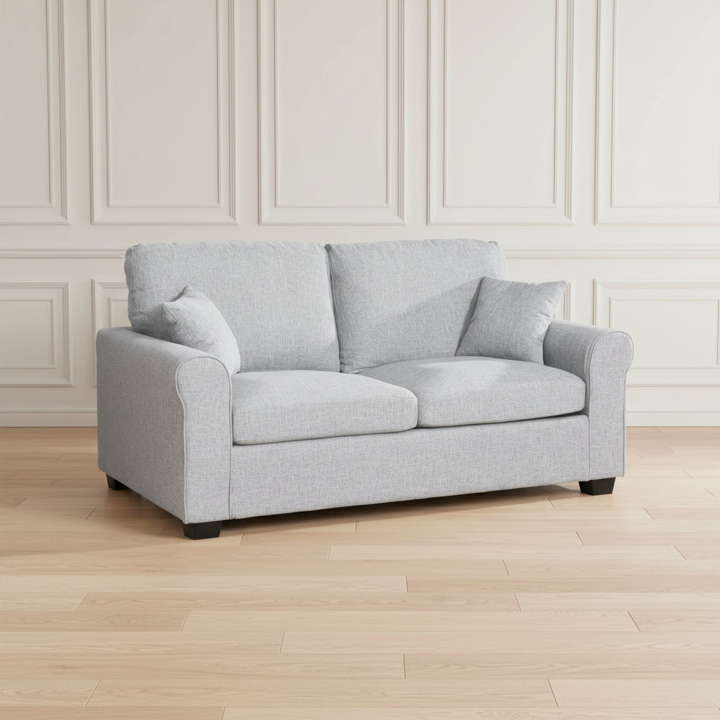 GREY FABRIC 2 SEATER SOFABED