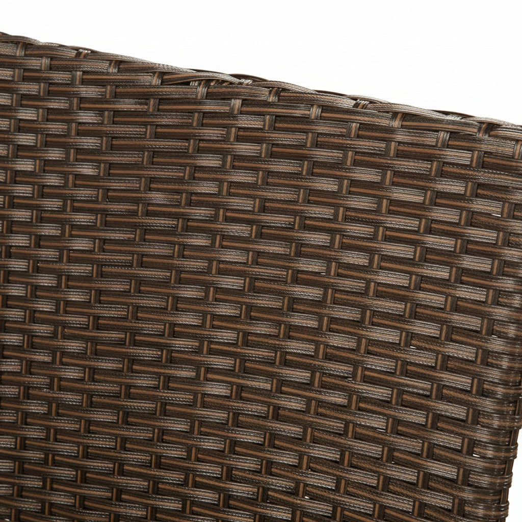 Harry Christian Home Brown 4 Piece Rattan Garden Furniture Set