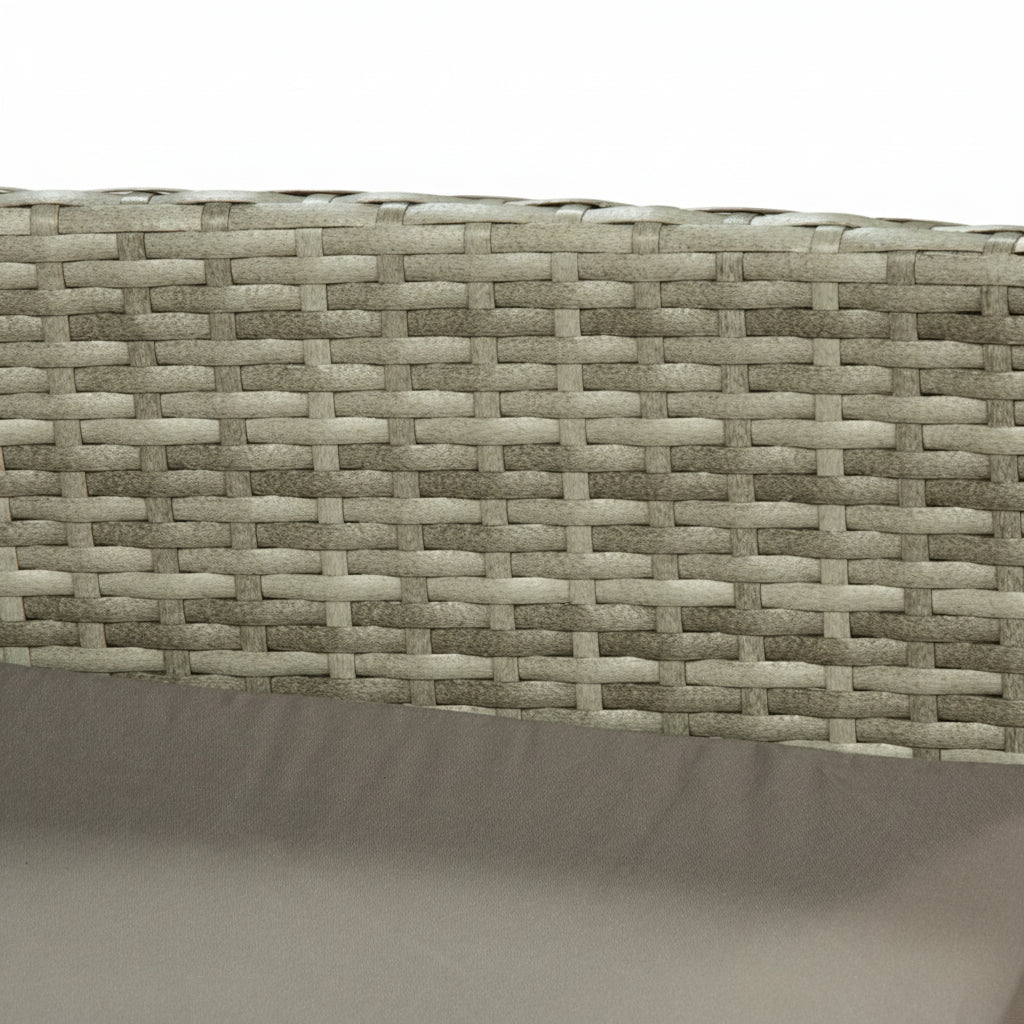 Harry Christian Home Grey 4 Piece Rattan Garden Furniture Set