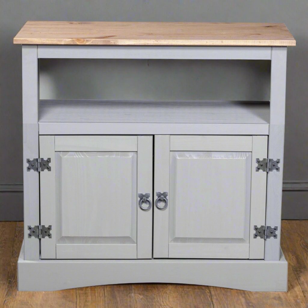 HERITAGE HOME UK GREY COTSWOLD TV UNIT