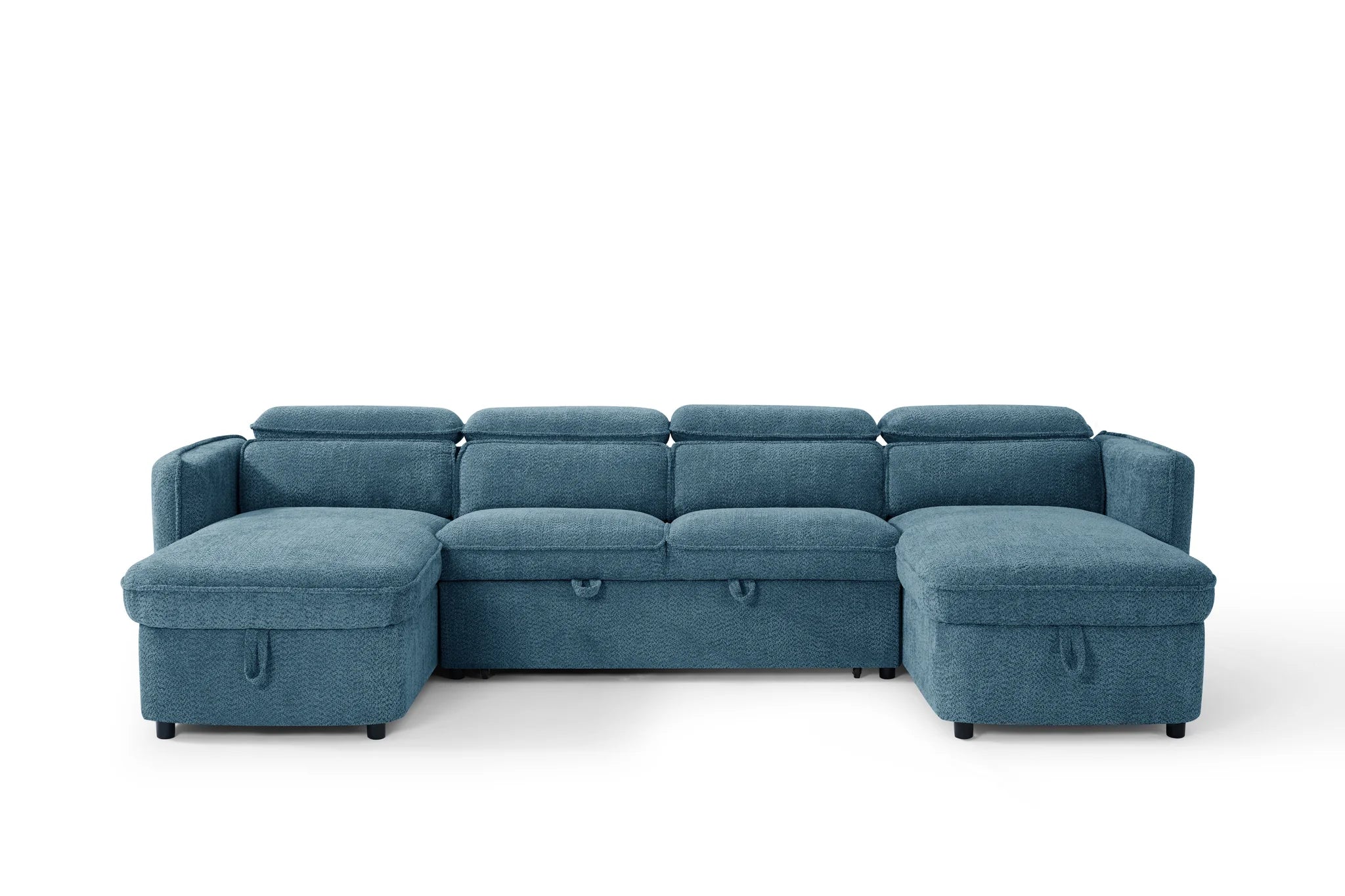 Capri U Shape Sofabed in Blue