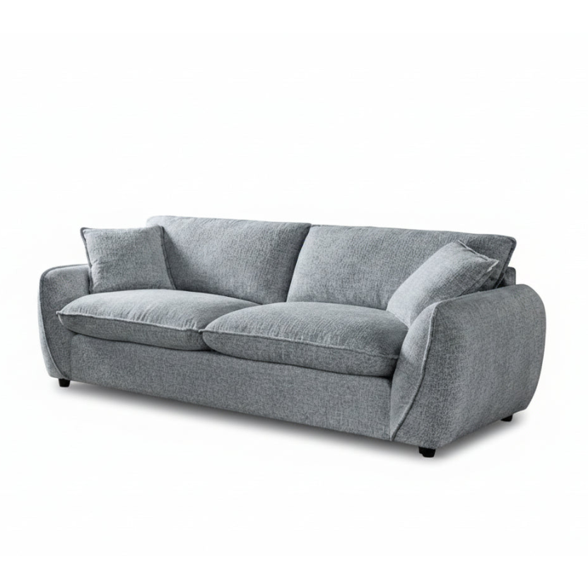 Harry Christian Home Beverley 3 Seater Sofa in Grey