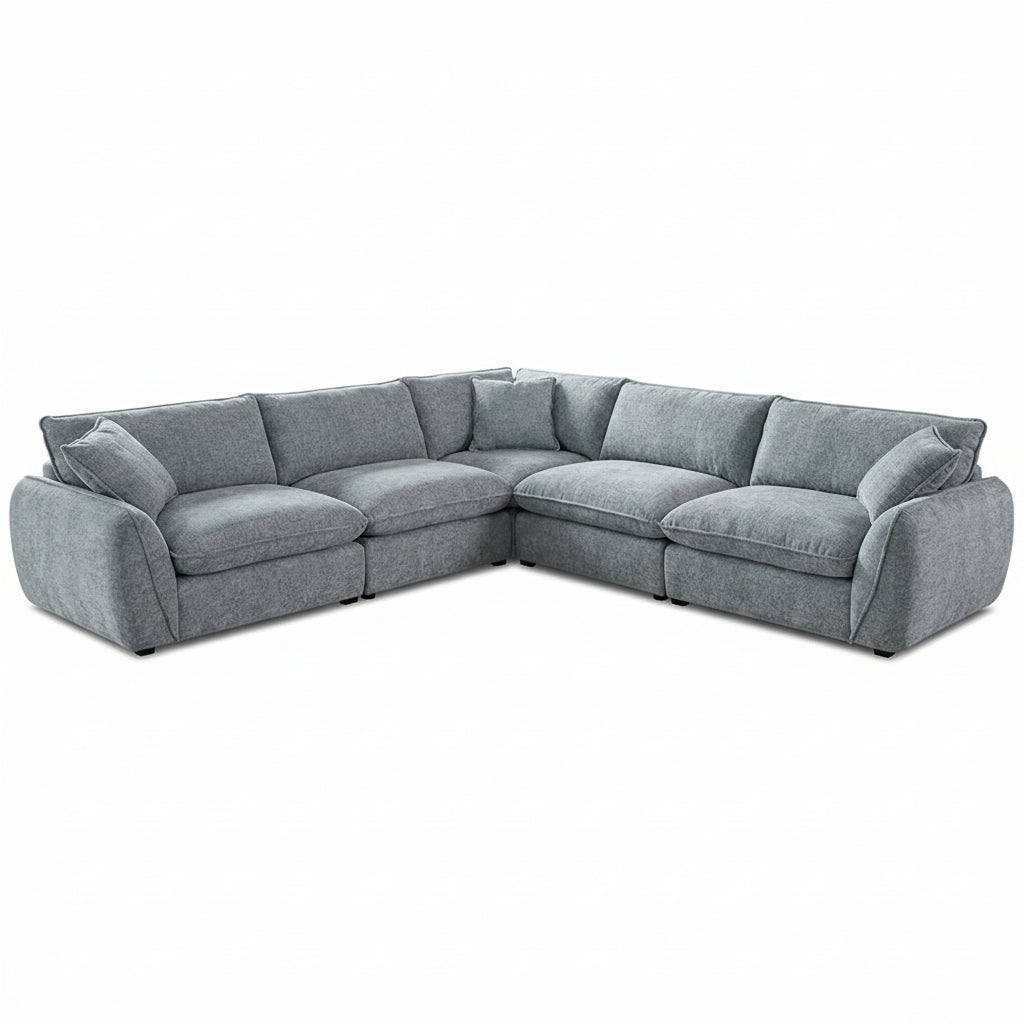 Harry Christian Home Beverley Large Corner Sofa In Grey